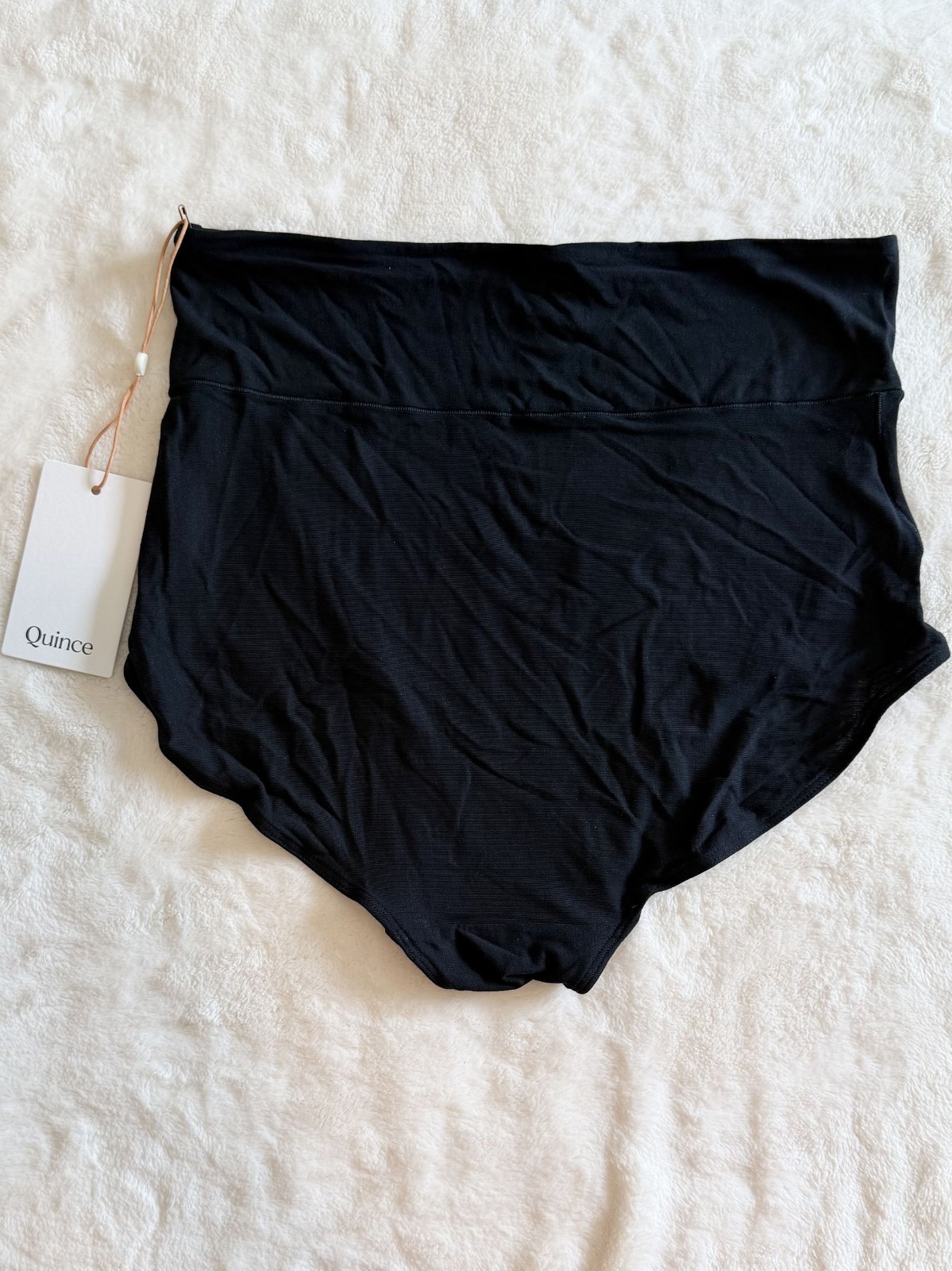 NWT Quince Micromodal Maternity & Postpartum Brief (6-pack) in Black – Medium