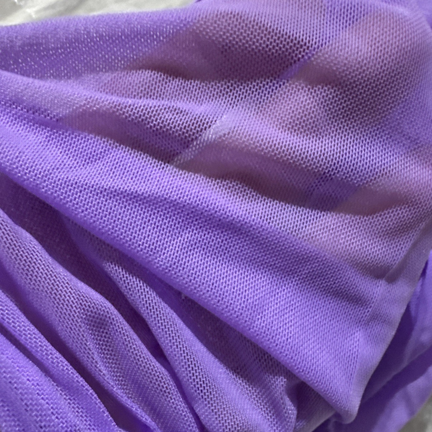 Torrid Purple Lavender Ruched Bow Sheer Mesh Cheeky Panty Plus Size 3 3X 22/24