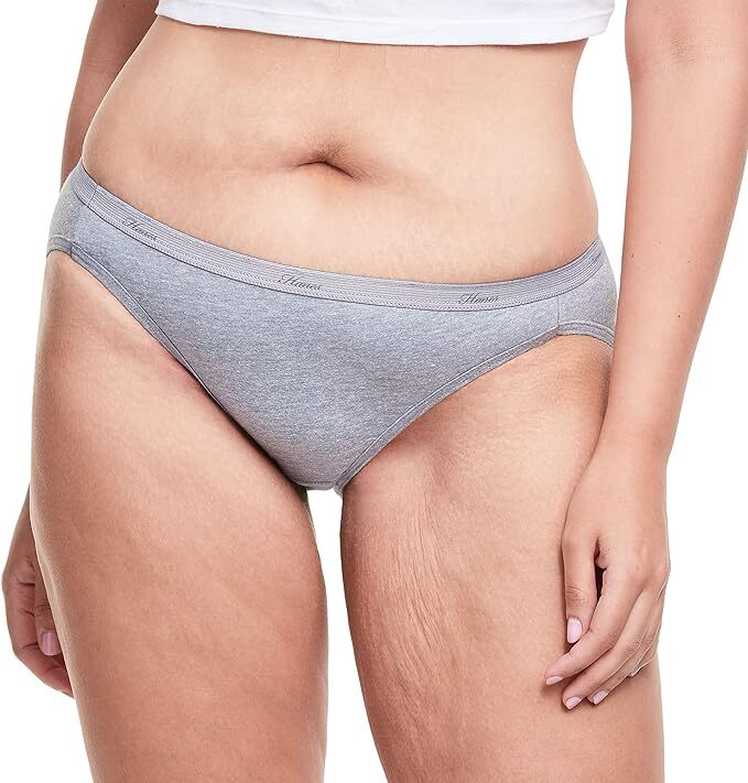 Hanes Color Women Panties 100% Cotton Underwear Bikini Color 5 or 10 Pack