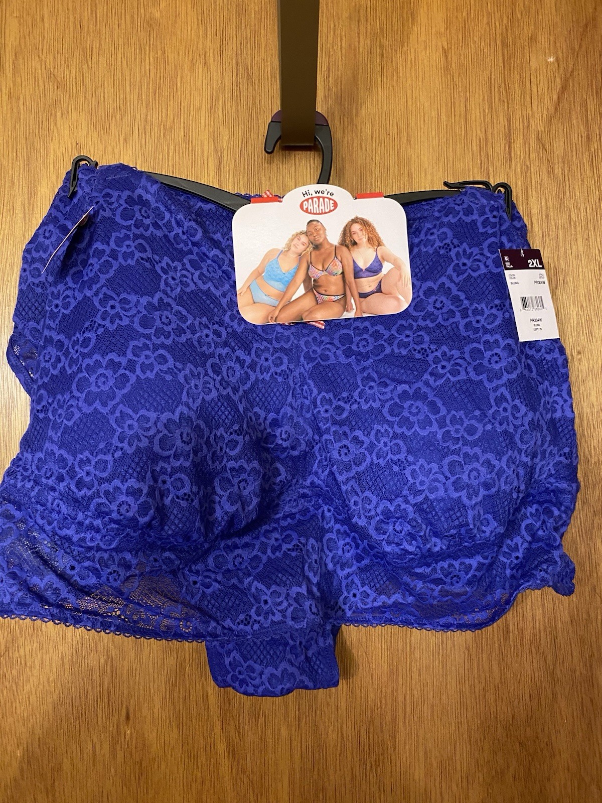 Parade Women’s 2XL Two-Piece Royal Blue Bran & Underwear Set. NWT.