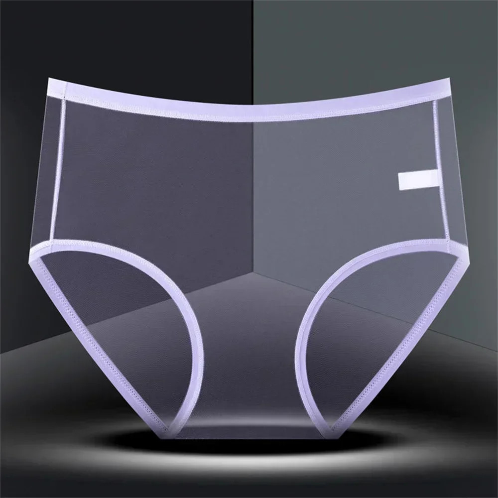 1Pcs Sexy Panties Transparent Women Exotic Lingerie Net Yarn Briefs Temptation