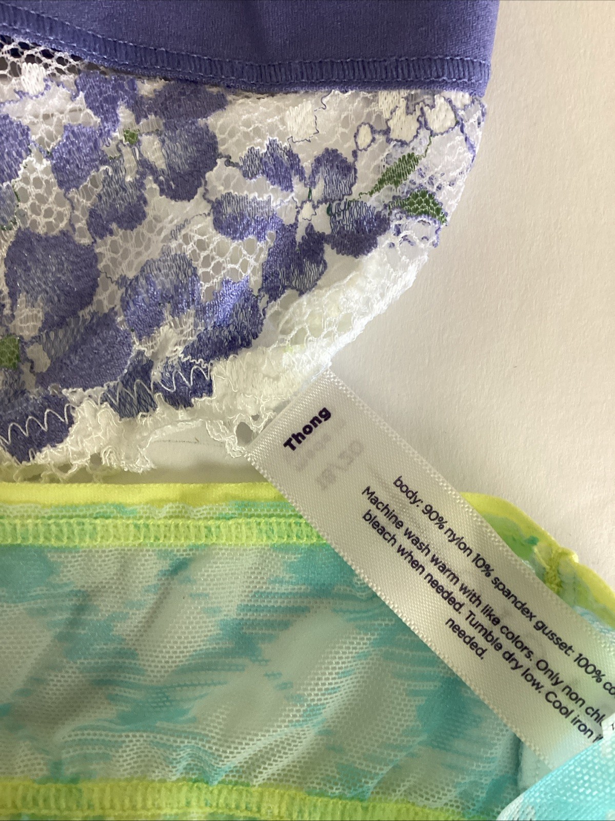 Nylon Thong Panties size 14/16 Lot Pack of 6 Cacique Lane Bryant New