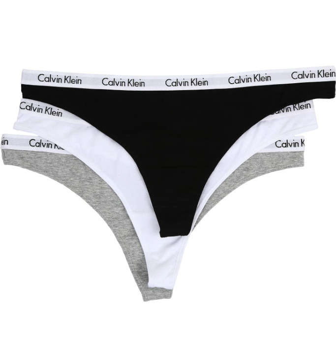 Calvin Klein L9931 Women’s Carousel 3-Pack Thong Size Small