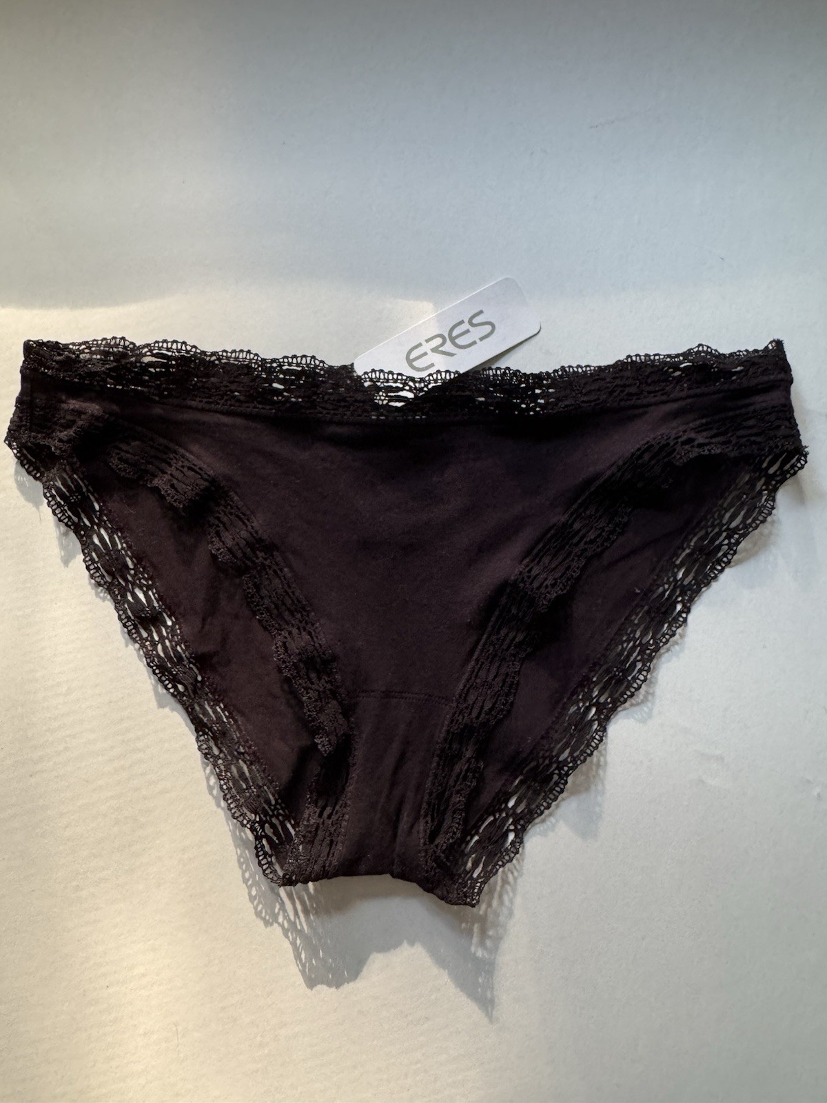 Eres Dark Purple Sophie Cotton Brief Panties French Size 40 US 8