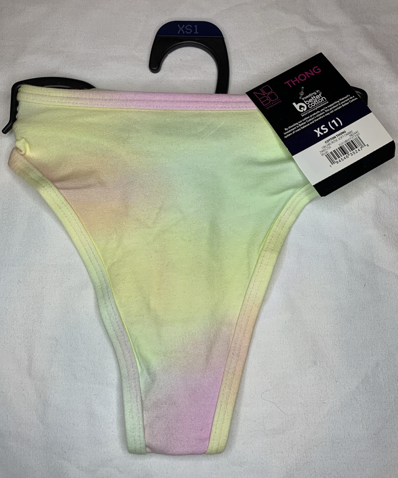 No Boundaries Cotton Thong Women’s Panties Size XS (1) Orchid Rose Soft Ombre