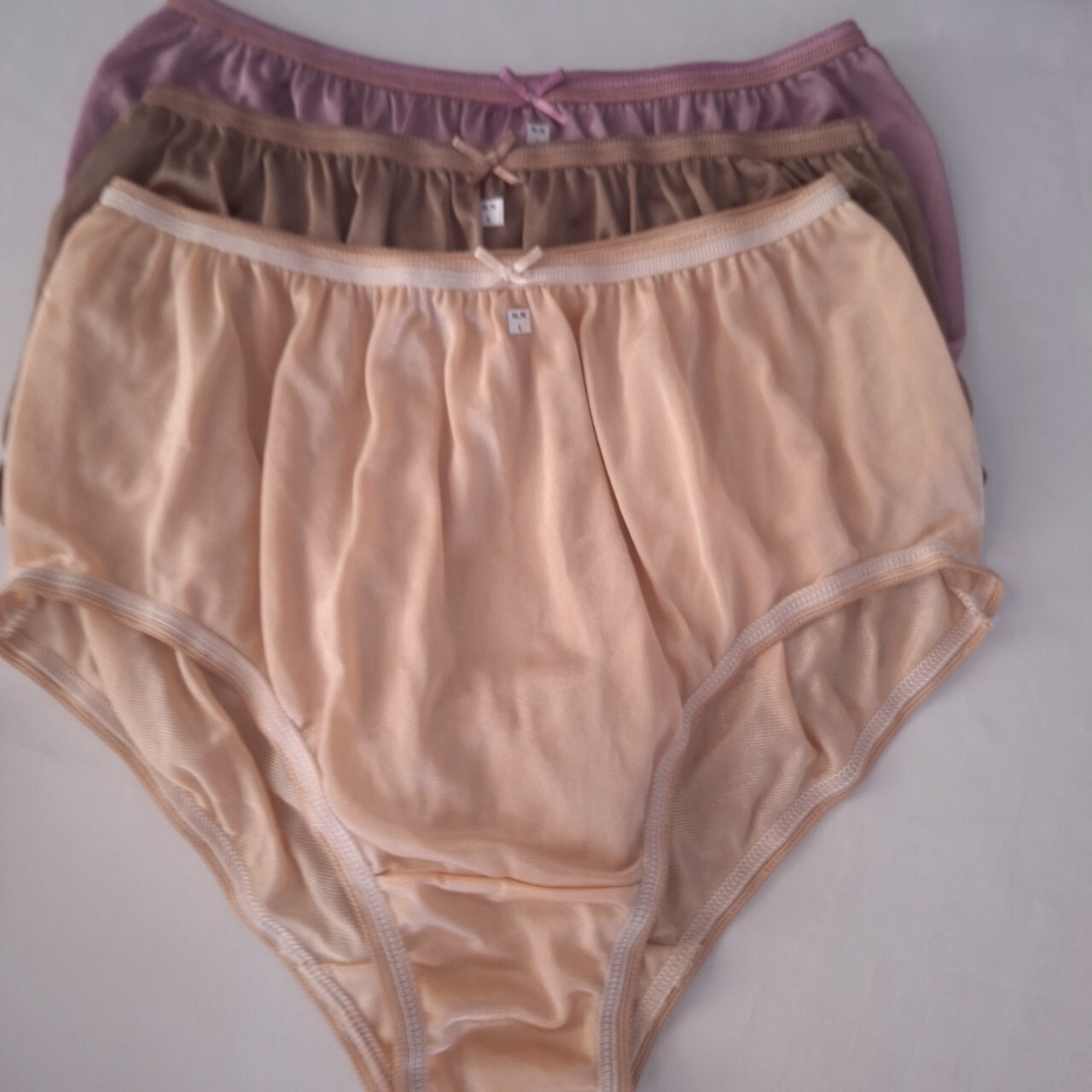 7 Nylon Panties Underwear Woman Man Silky Soft Smooth Briefs High Waist 30″-36″L