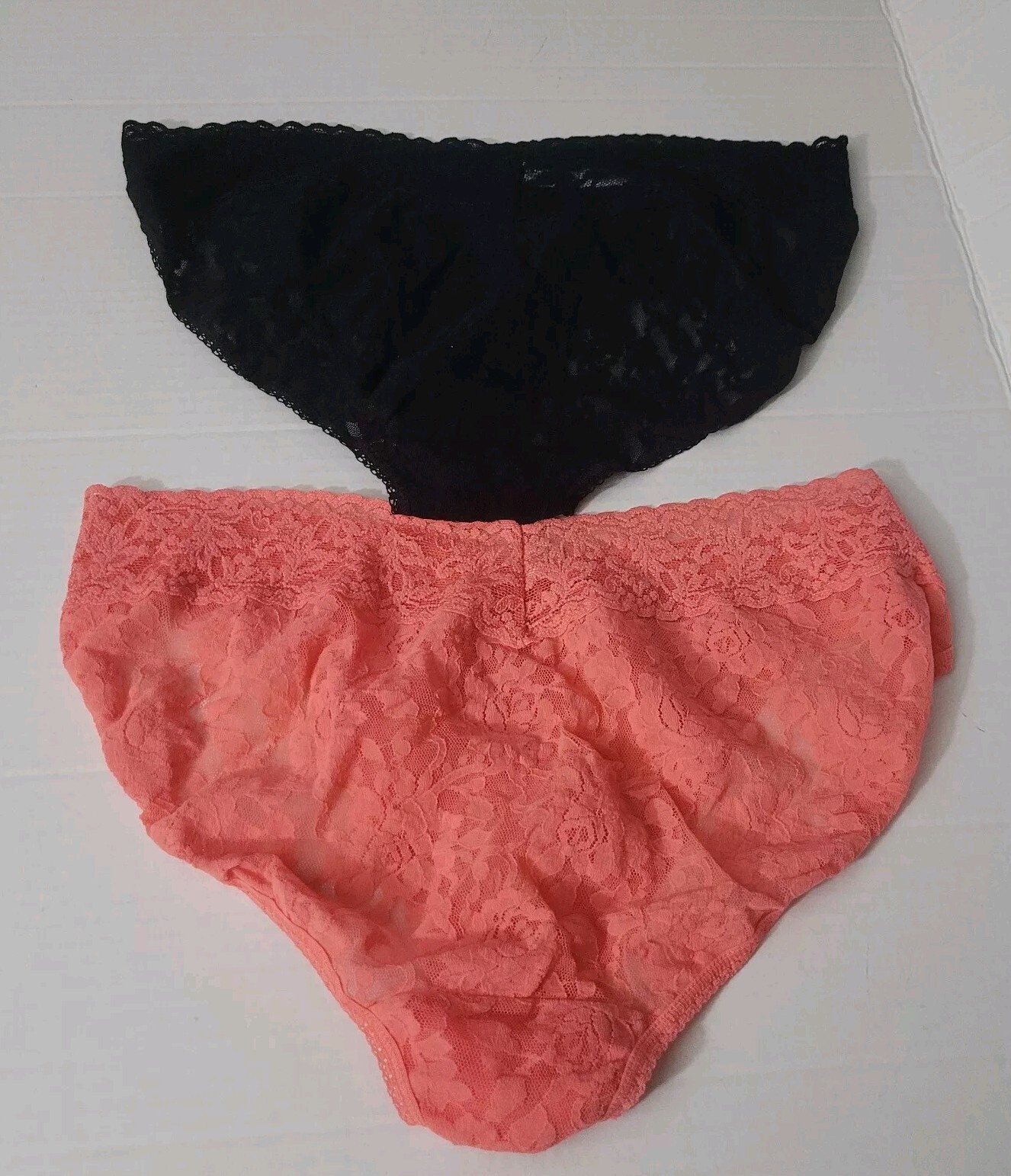 HANKY PANKY SIGNATURE LACE VIKINI PANTIES PACK OF 2 ASSORTED COLORS SIZE L.