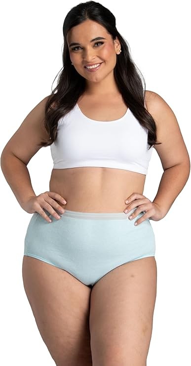 Fit for Me by Fruit of the Loom Plus Size Heather High-Cut Panties Assorted