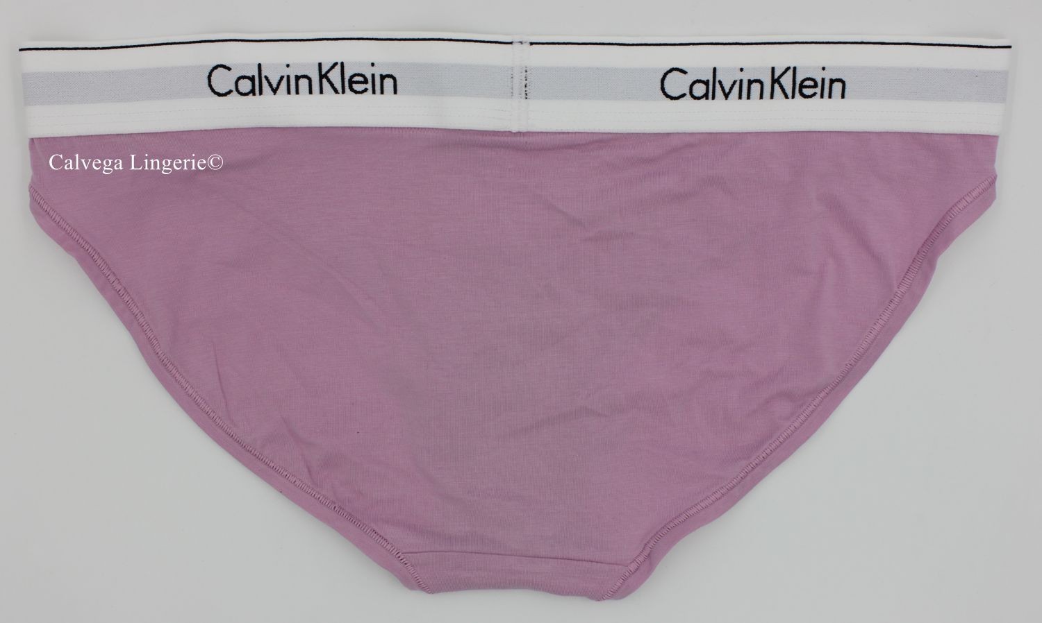 NWT Calvin Klein F3787 “Modern” Logo Cotton Bikini, Pink Lilac (650), L