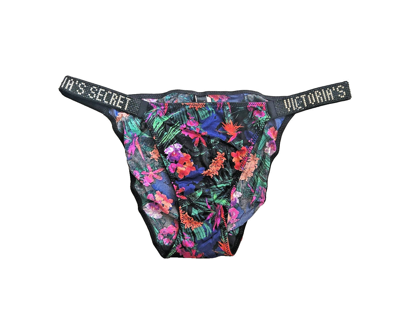 New Victoria Secret Panty Shine Strap Bikini Panties Size: Large