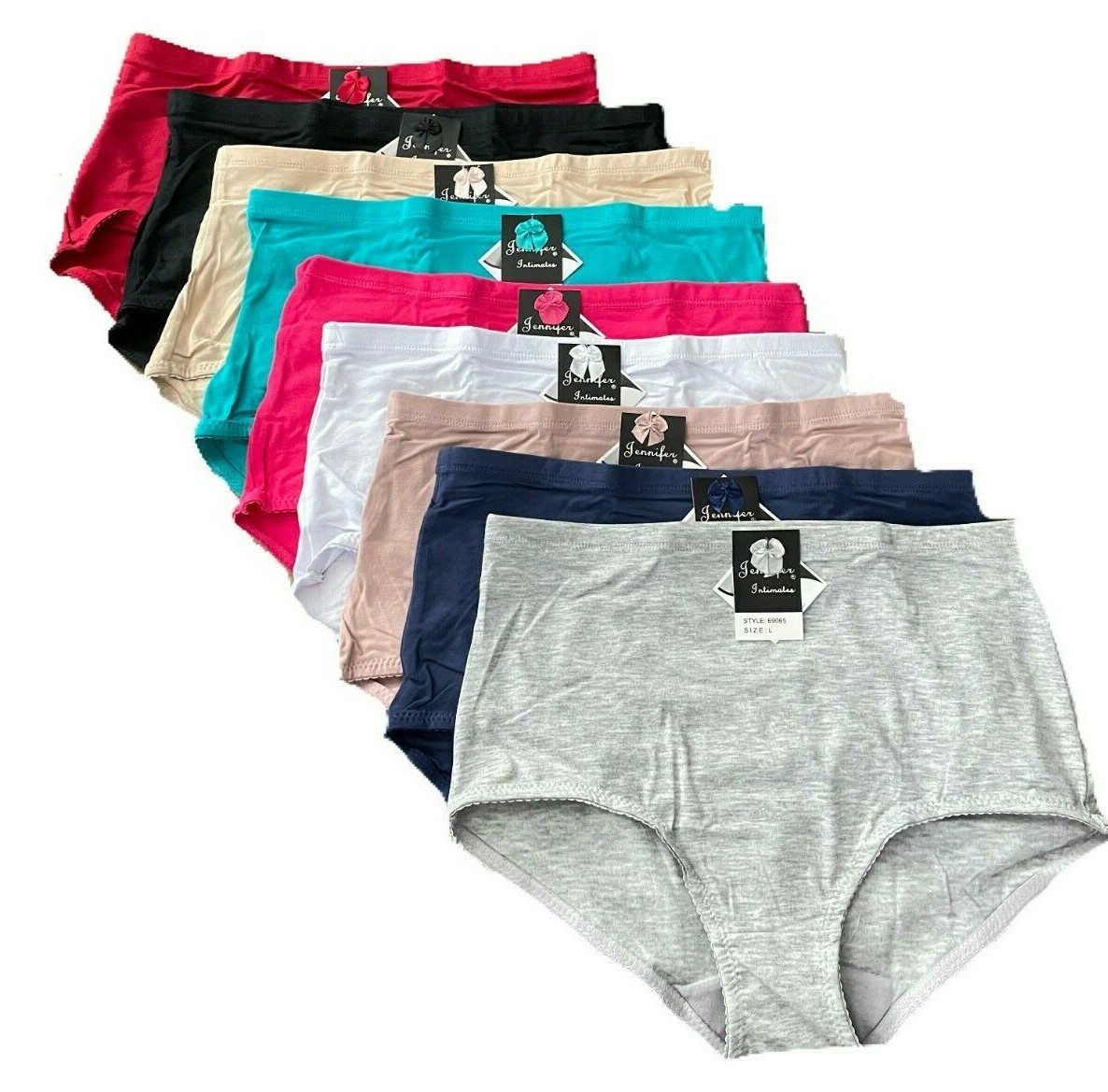 3-6 PACK Women HIGH WAISTED BRIEFS PANTIES UNDIES COTTON COMFY 65 Underwear S-XL