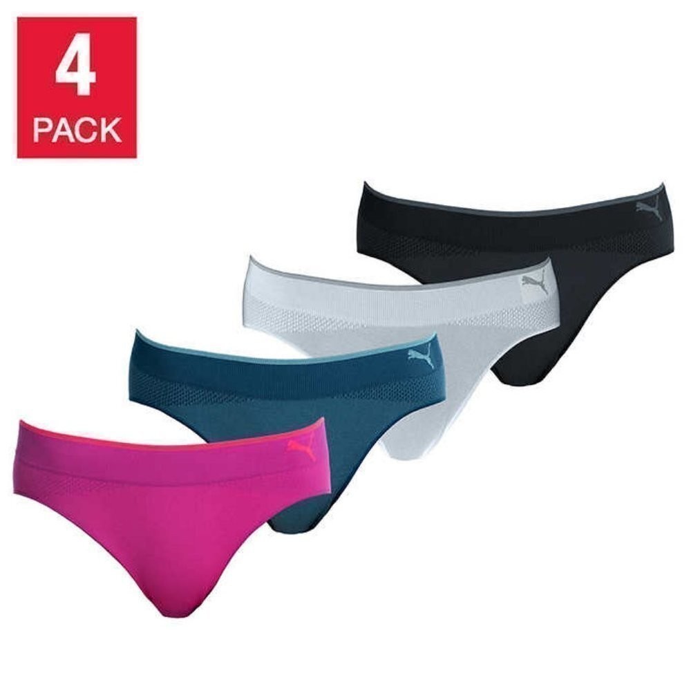 NWT – (Pack of 4) Puma Women’s Sport Bikini Briefs – Size Small