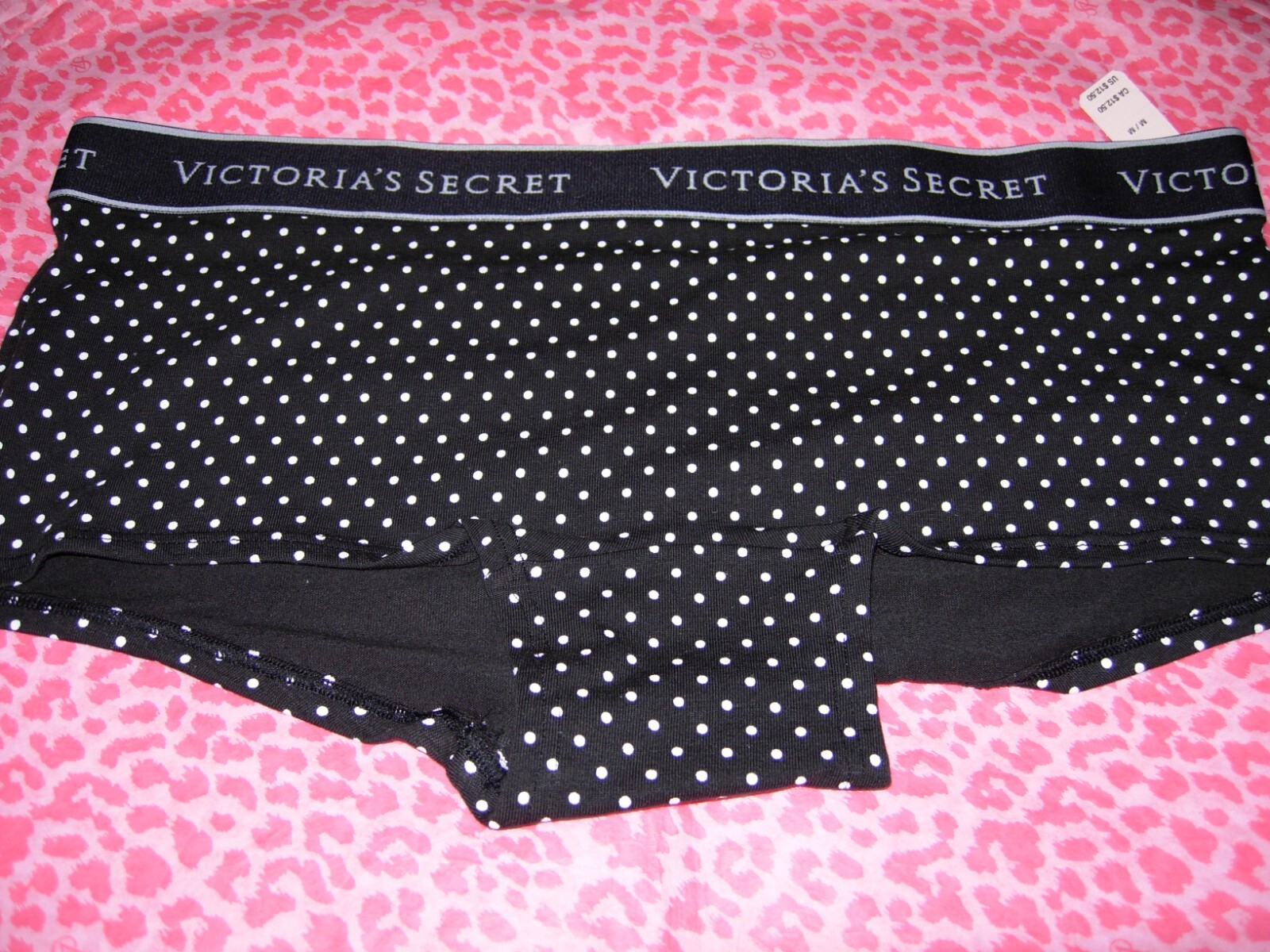 Victoria’s Secret Lingerie Shorty Shortie Boyshort Polka Dots LOGO XS S M L XL