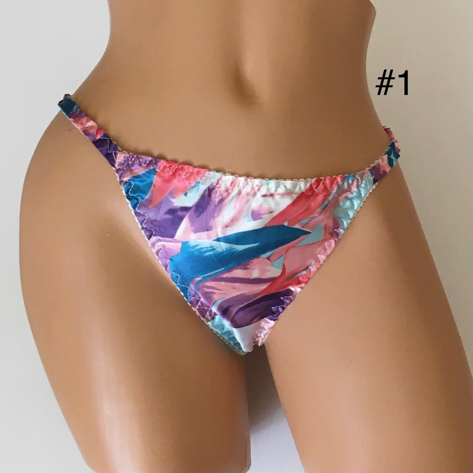 100% Real Silk Thong Panties-Sexy Panties-10 Designs-U Choose-Lingerie-Naughty