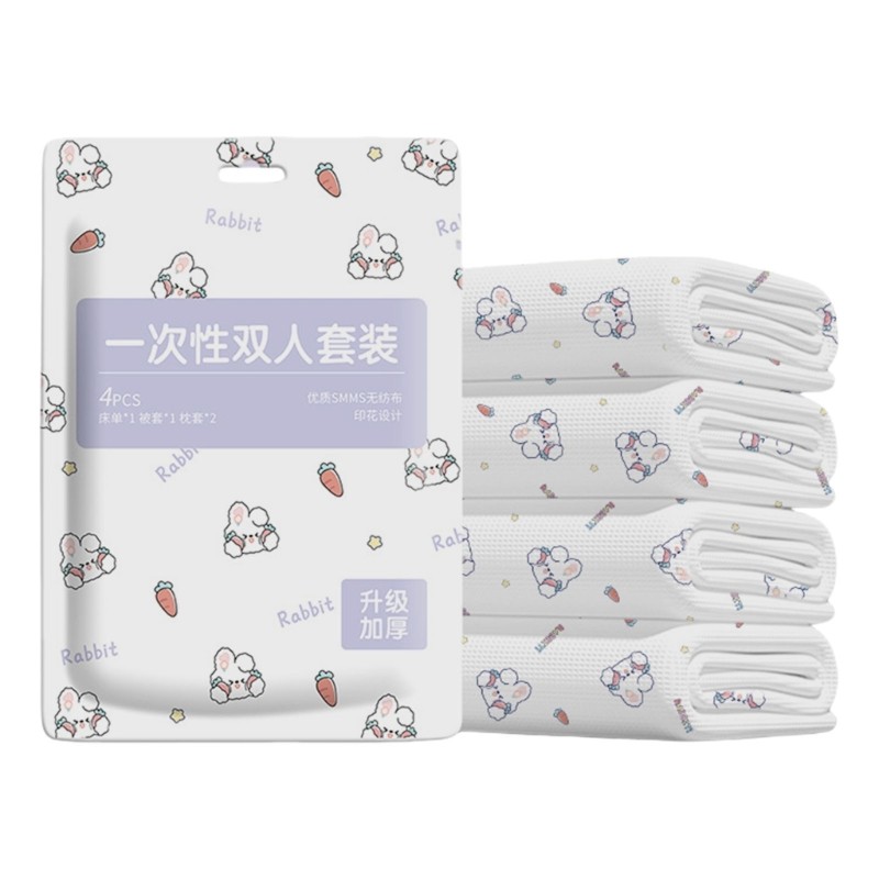 Convenient Disposable Hotel Bedding Set For Frequent Travelers And Business Trip