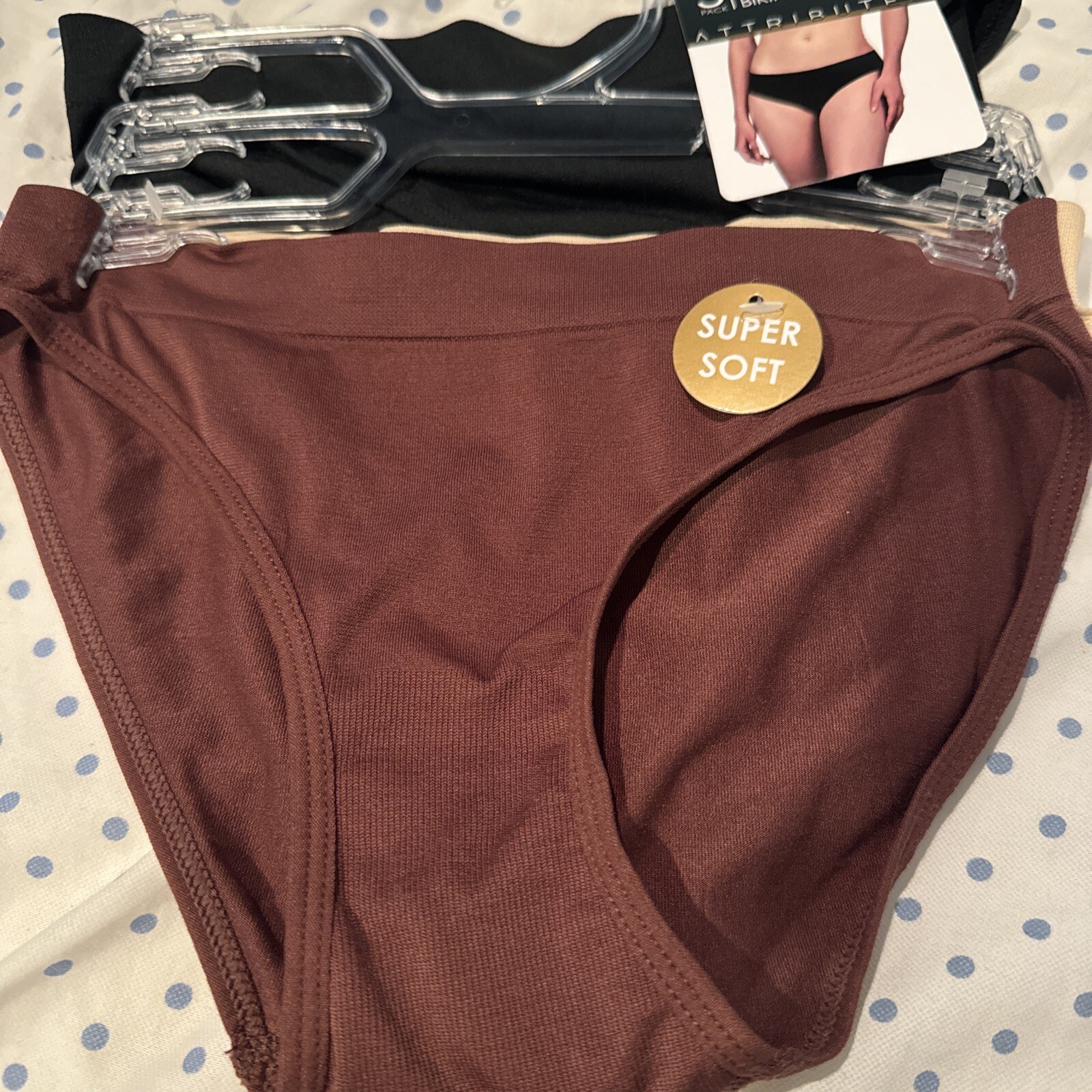 Attributes Seamless 4-Way Stretch Bikini 3-Pack Size Small Panties Underwear