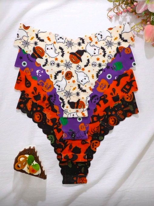 Women’s 1pc Halloween Seamless Sexy Underwear