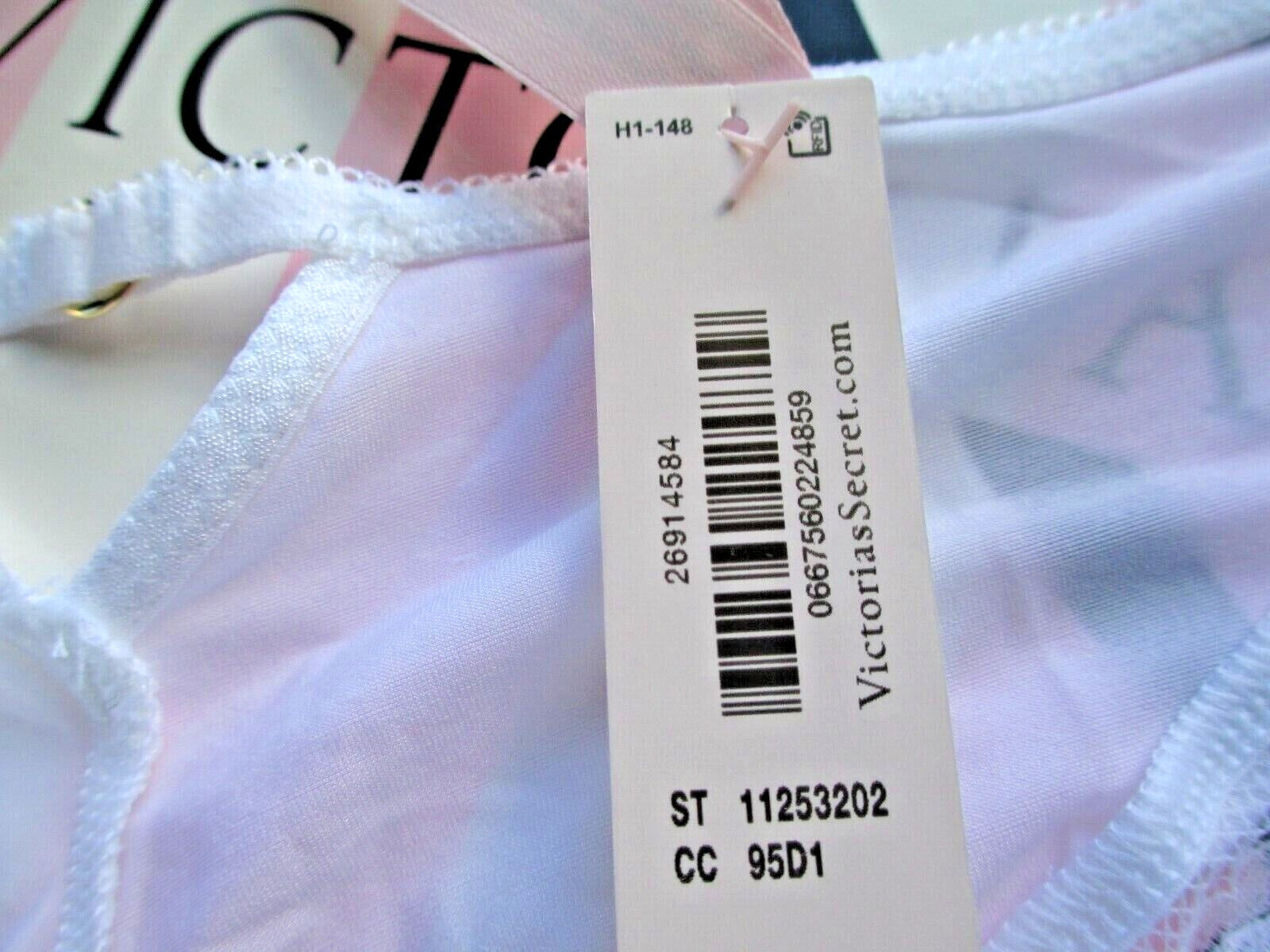 VICTORIA’S SECRET VERY SEXY High Leg Cheeky Panty M XL White NWT Lace Trim VS