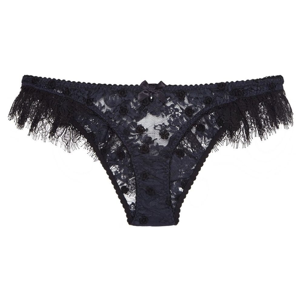 Agent Provocateur Macey Navy Black Brief AP3 Medium NWT $505 *SALE*