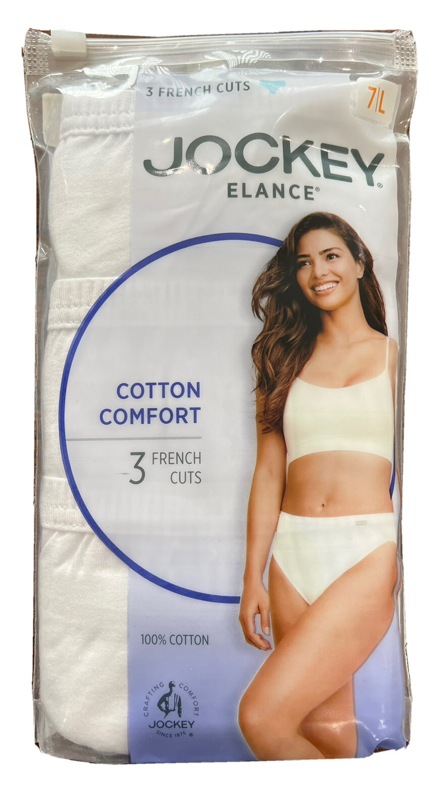 Women’s Jockey 3-Pack French Cut (White Color) Cotton Comfort Underwear