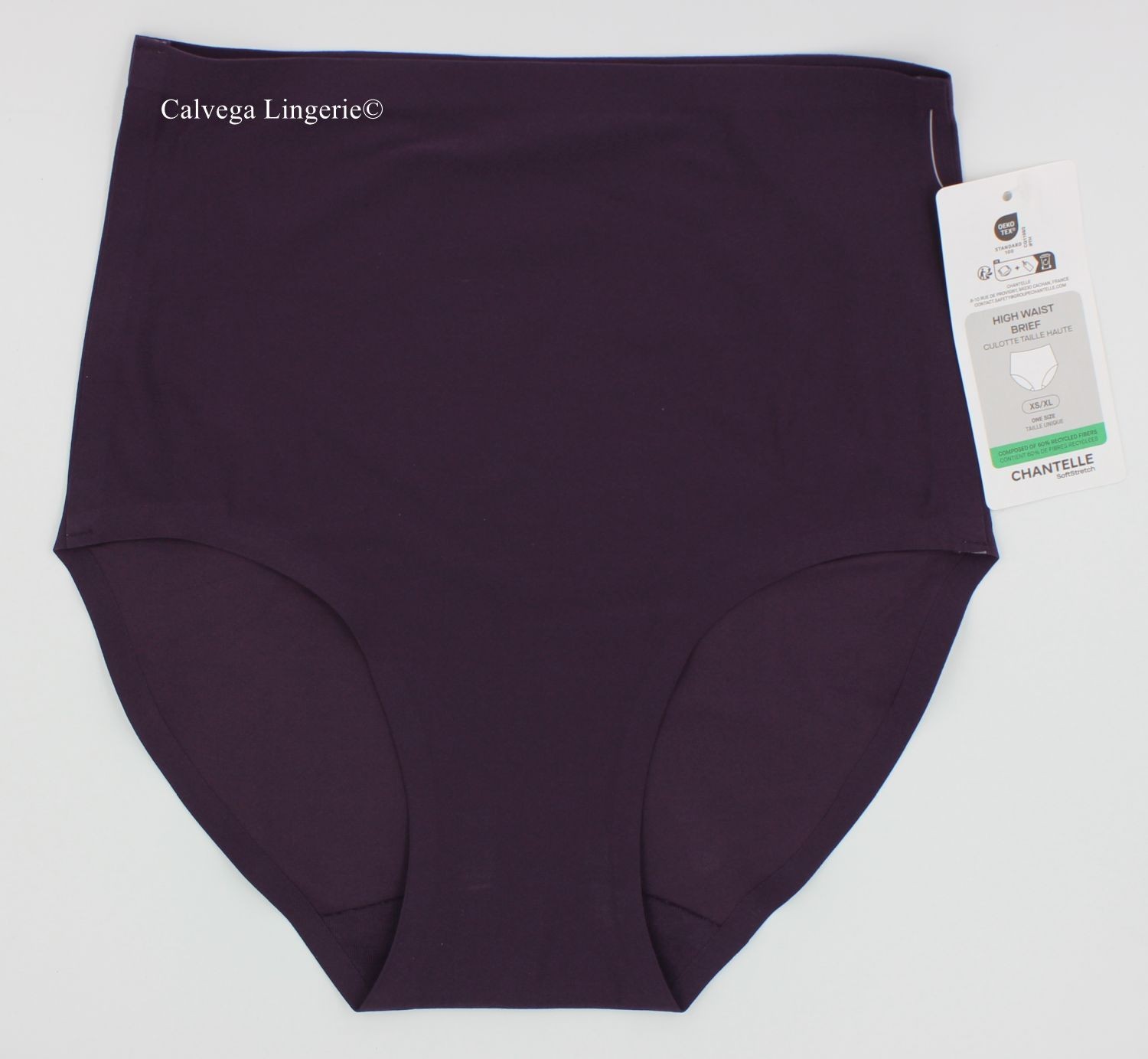 NWT Chantelle C36470 “Soft Stretch” Laser Cut, High Waist Brief, Purple, OS