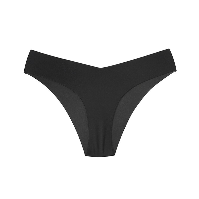 Womens Seamless Undewear Panties Solid Stretch No Show Bikini Panty