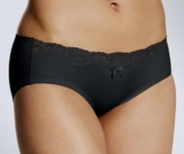 MAIDENFORM Comfort Devotion Embellished Black Hipster Panty Womens S M L XL 2XL