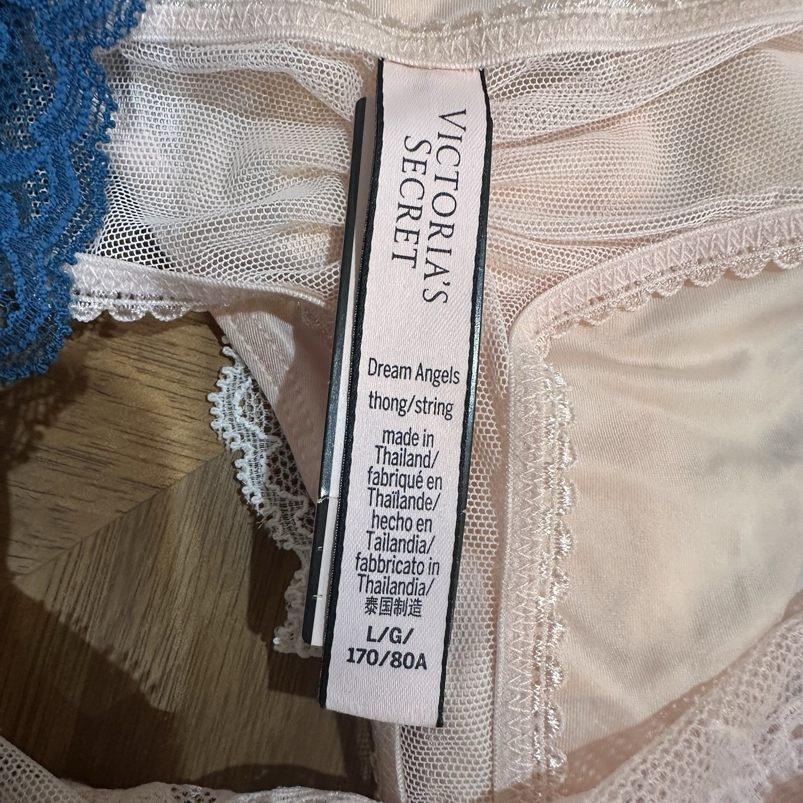 Lot of 8 Victorias Secret Panties L NWT Lace Dream Angels -7 Thong 1 Full Bottom
