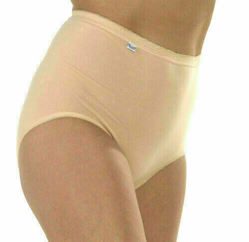 Pack of 3 Marlon Ladies Smooth Cotton Rich Maxi Full Brief Black, White Or Nude