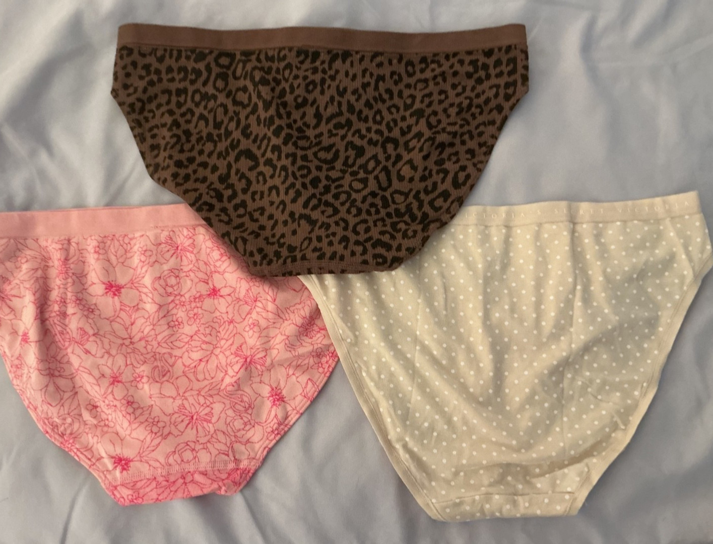 Victoria’s Secret & Pink Multicolor Bikini Panty Panties Lot Of 3 Panty M (CD4)