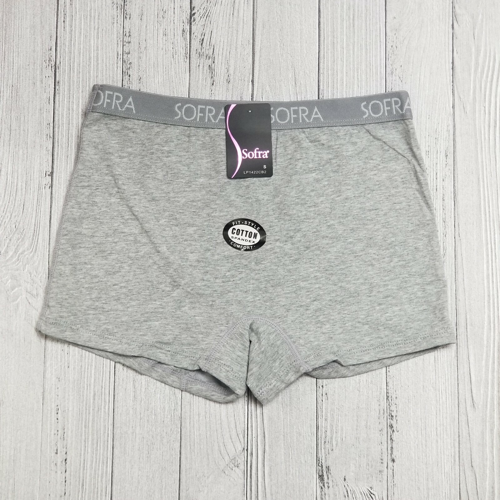 6Pack Women Soft Stretch Cotton High Rise Sport Boxer Shorts Boyshort Underwear