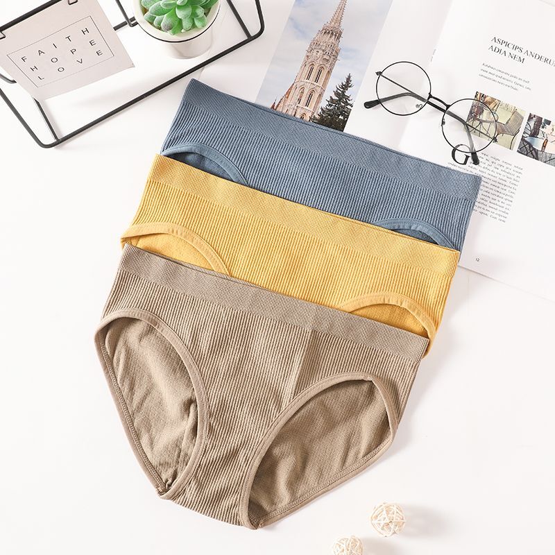 Seamless Seamless Rise Panties – Solid Color Stretch Lingerie Fashion Underwear