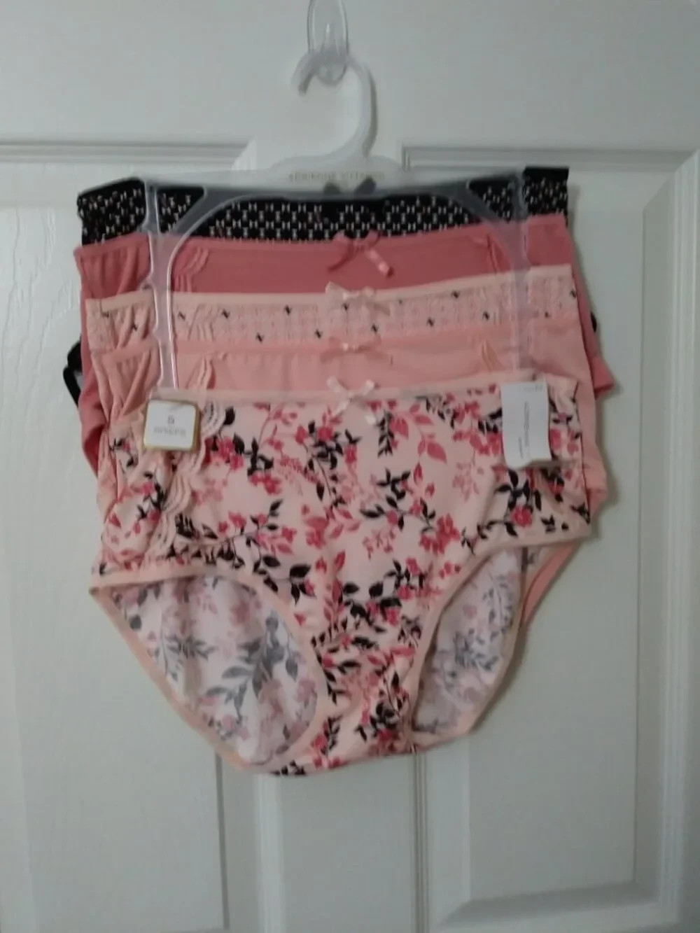 Adrienne Vittadini 5 Pack Briefs Panties Size M Cotton Stretch Comfort AV9221