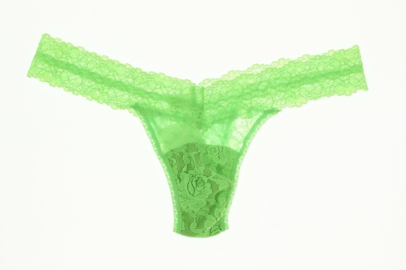 YUMMIE TUMMIE Women’s Green Lace Thong Sz O/S 140244
