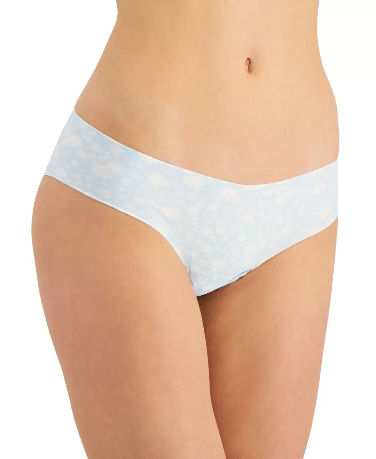 Jenni Women’s No-Show Bikini Panty Underwear, Blue Daisy, Small