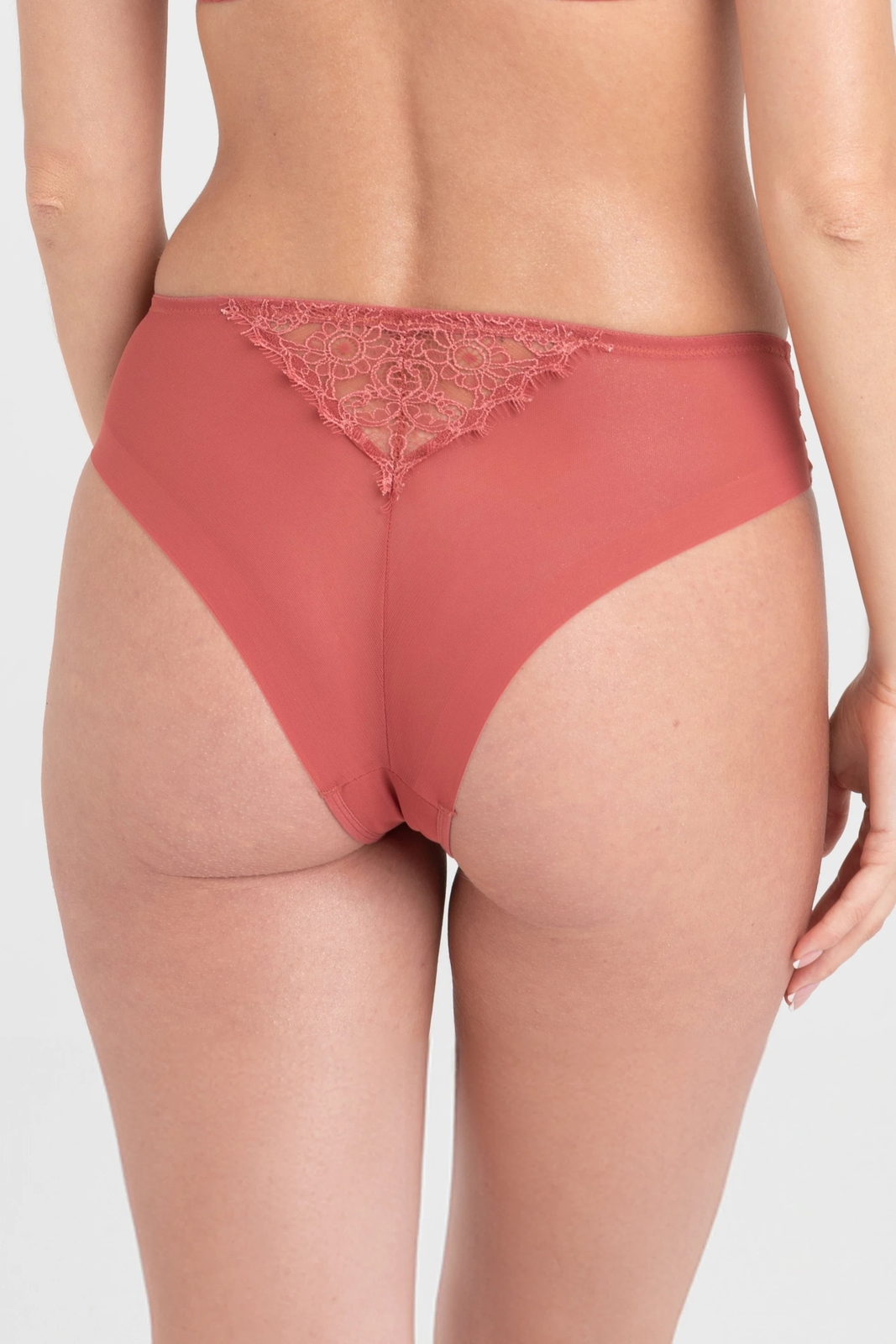Samanta Naomi Lace Brazilian Panty Low-Rise Women’s Underwear M300 Rose