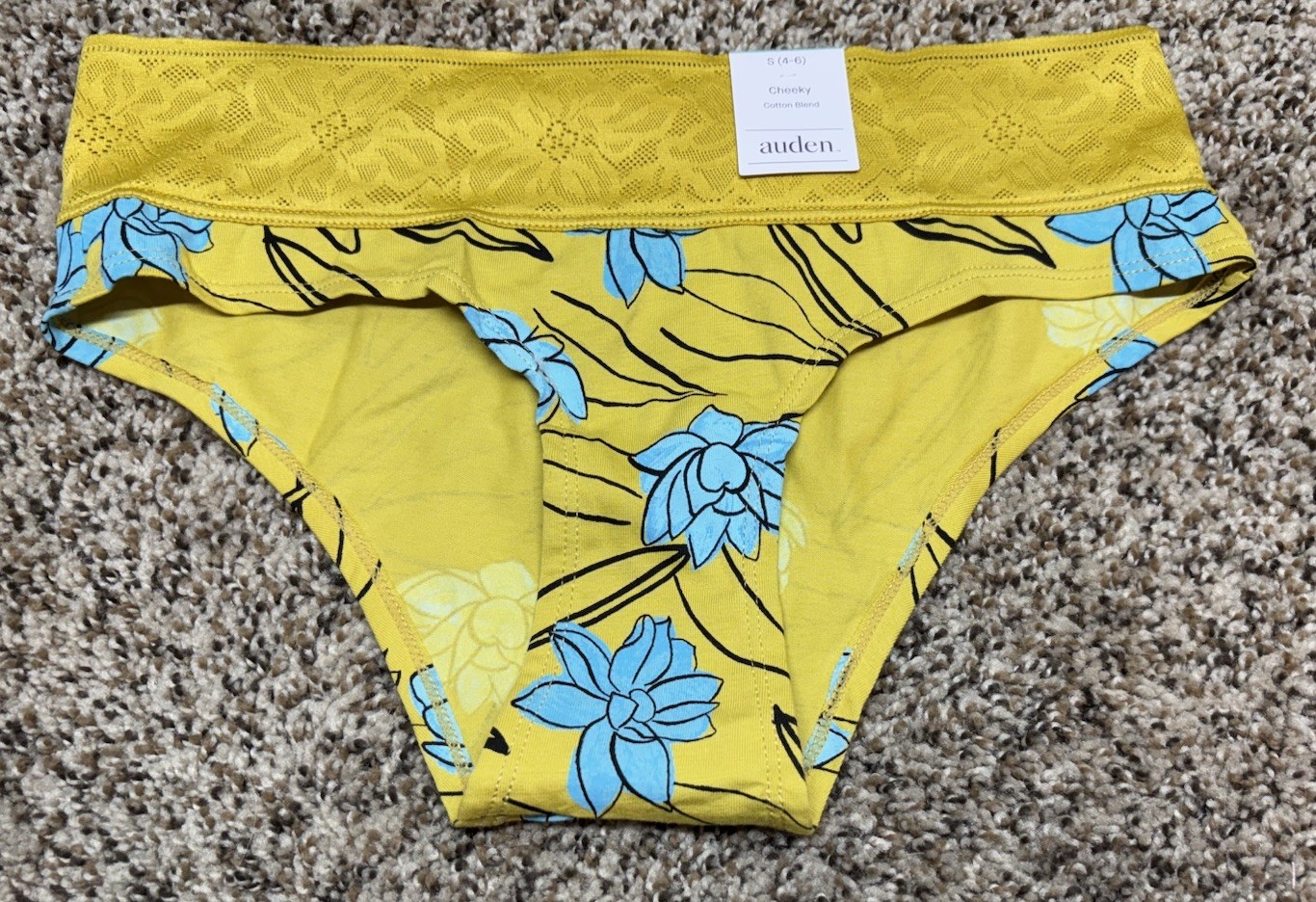 Auden Cotton Blend Cheeky Panties. Multi-Color. Size: S (4-6). NEW!