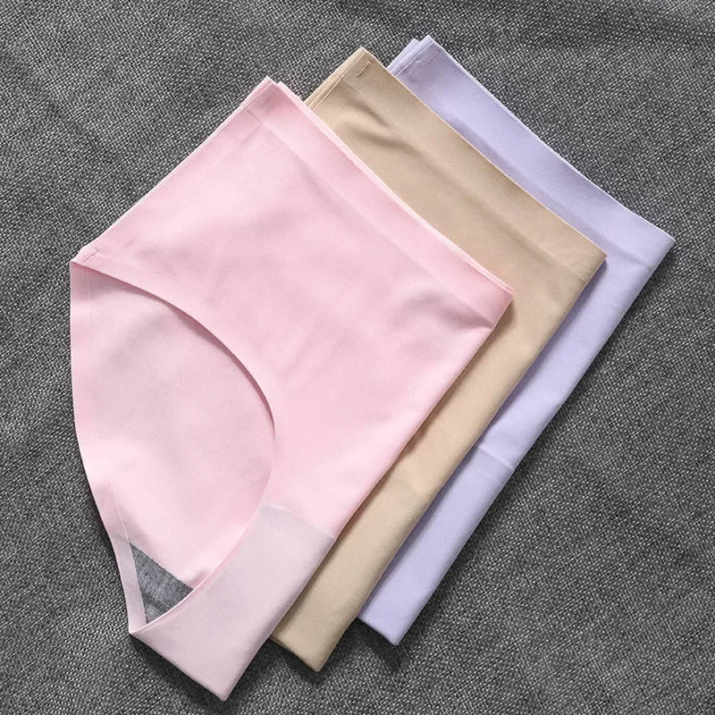 Seamless Panties Mid Rise Soft Stretch Panty Breathable Lingerie Underwear