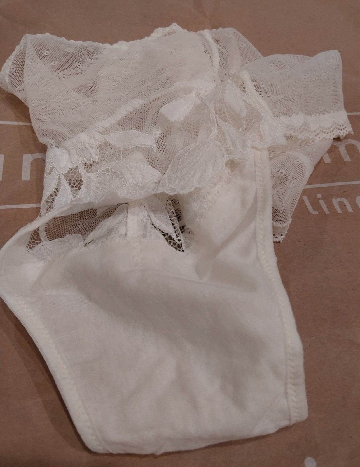 Intimissimi XL All About Flowers High Waist Hipster Brazilian Ivory Lace – NWT