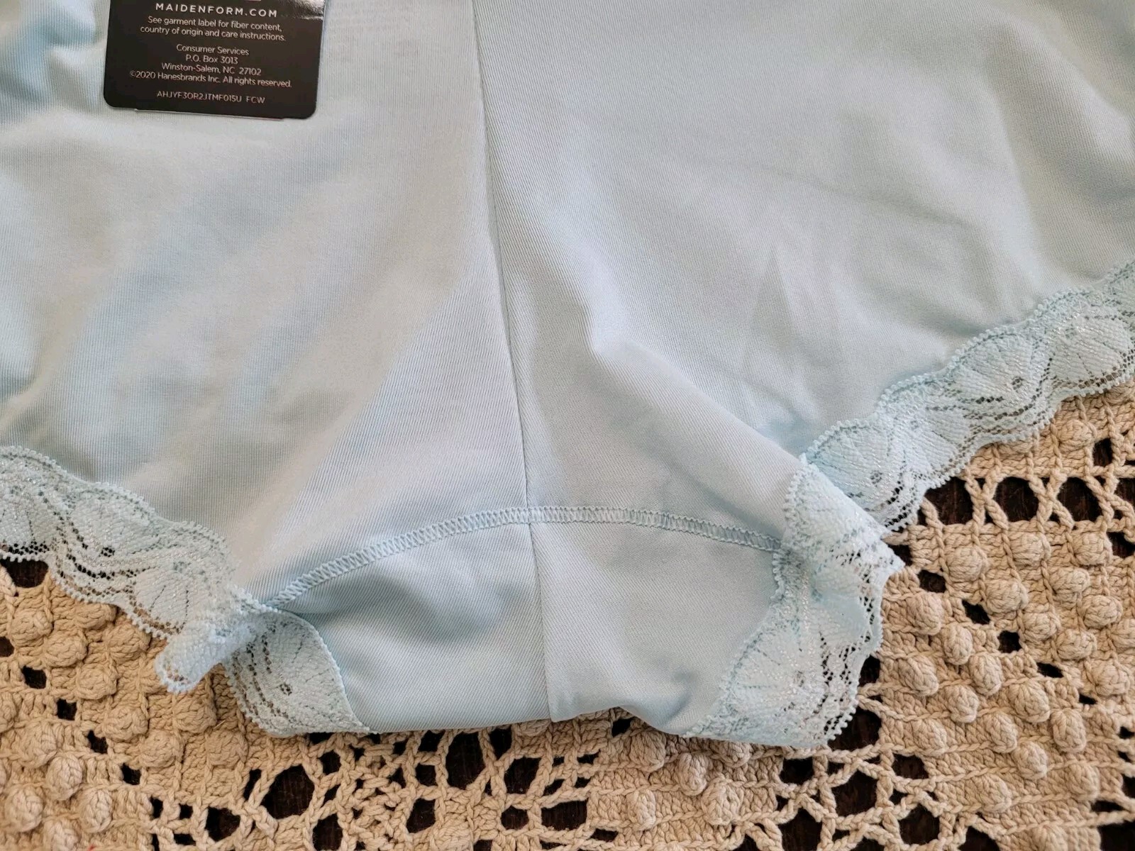 MAIDENFORM One Fabulous Fit Micro Beauty Blue Boyshort Panty nwt ~Sz S/5 $13.00