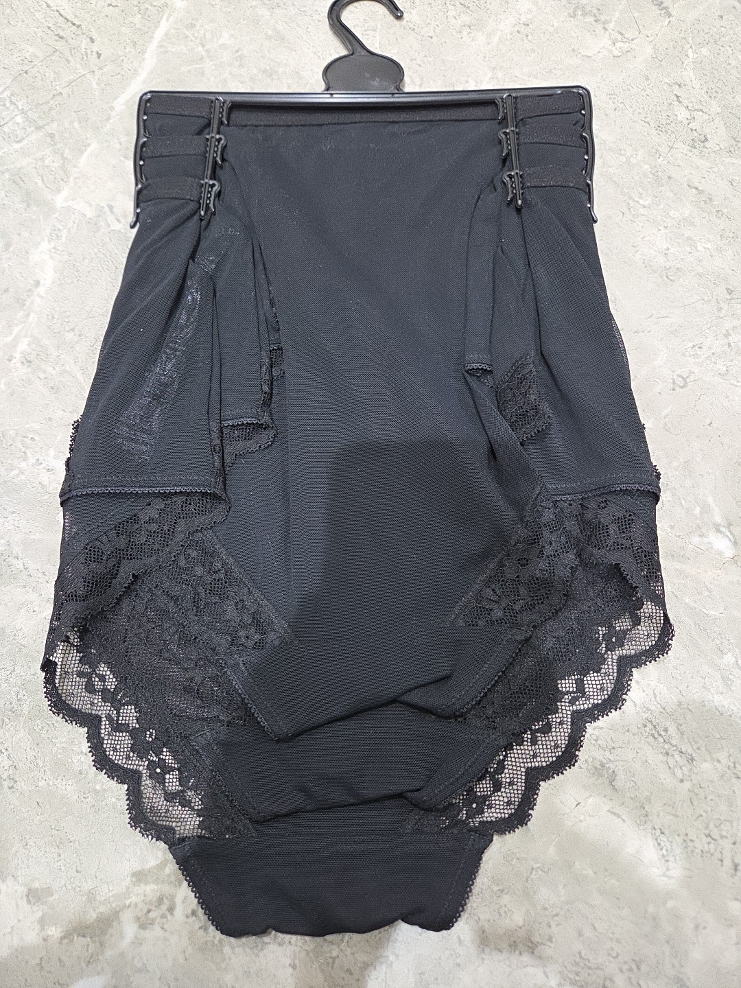 M&S 3pk Lace Full Briefs Knickers Size 22 BLACK