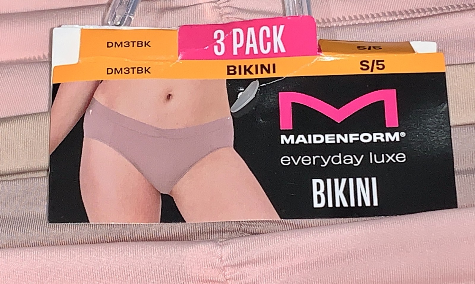 MAIDENFORM Everyday Luxe Stretch Micro 3 Pk Bikini Panty Womens Sz M 6 L 7 XL 8