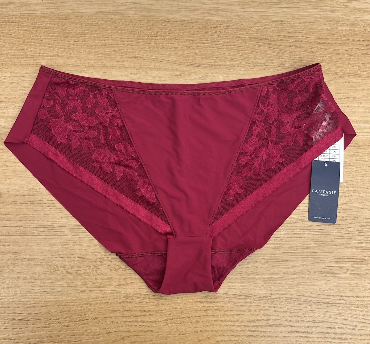 New Fantasie Illusion Briefs Knickers Berry Mid Rise Comfortable 2985 2XL XXL