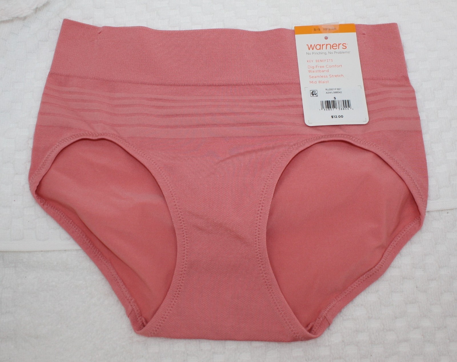 New set/3 WARNER’S no muffin pinching problem SEAMLESS HIPSTER MAGENTA PEACH S/5