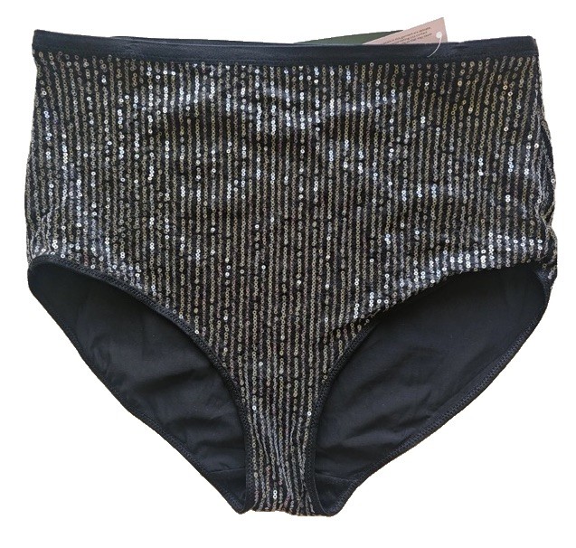 Ladies Black Sequined Brief Underwear Sz XS Costume: Stage Or Theater Arts
