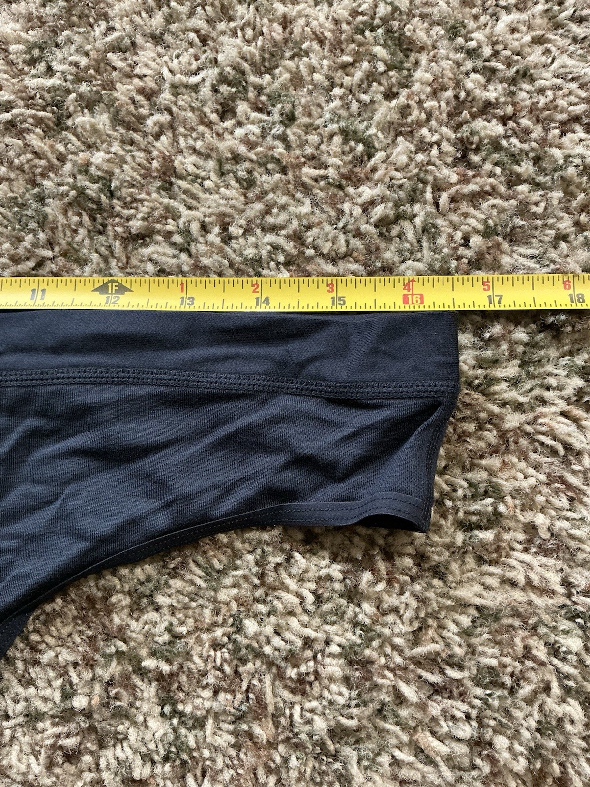 Womens Duluth Trading Thong Panties Size Large Black NWOT