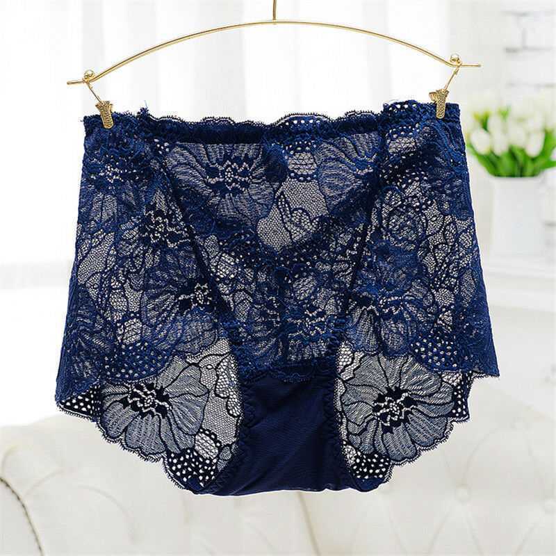 Ladies High Waist Lace French Knicker Boxer Briefs Lingerie Sexy