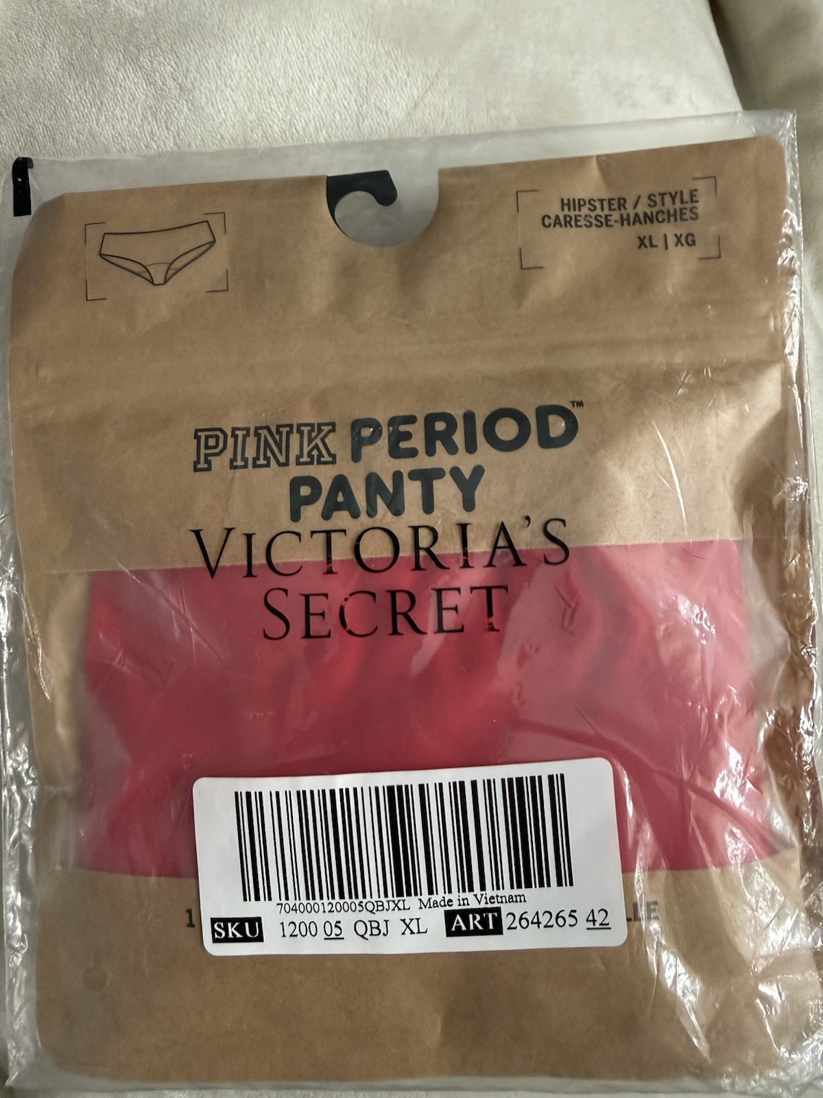 Victoria’s Secret Period Panty Women Size XL Red Hipster New N Package