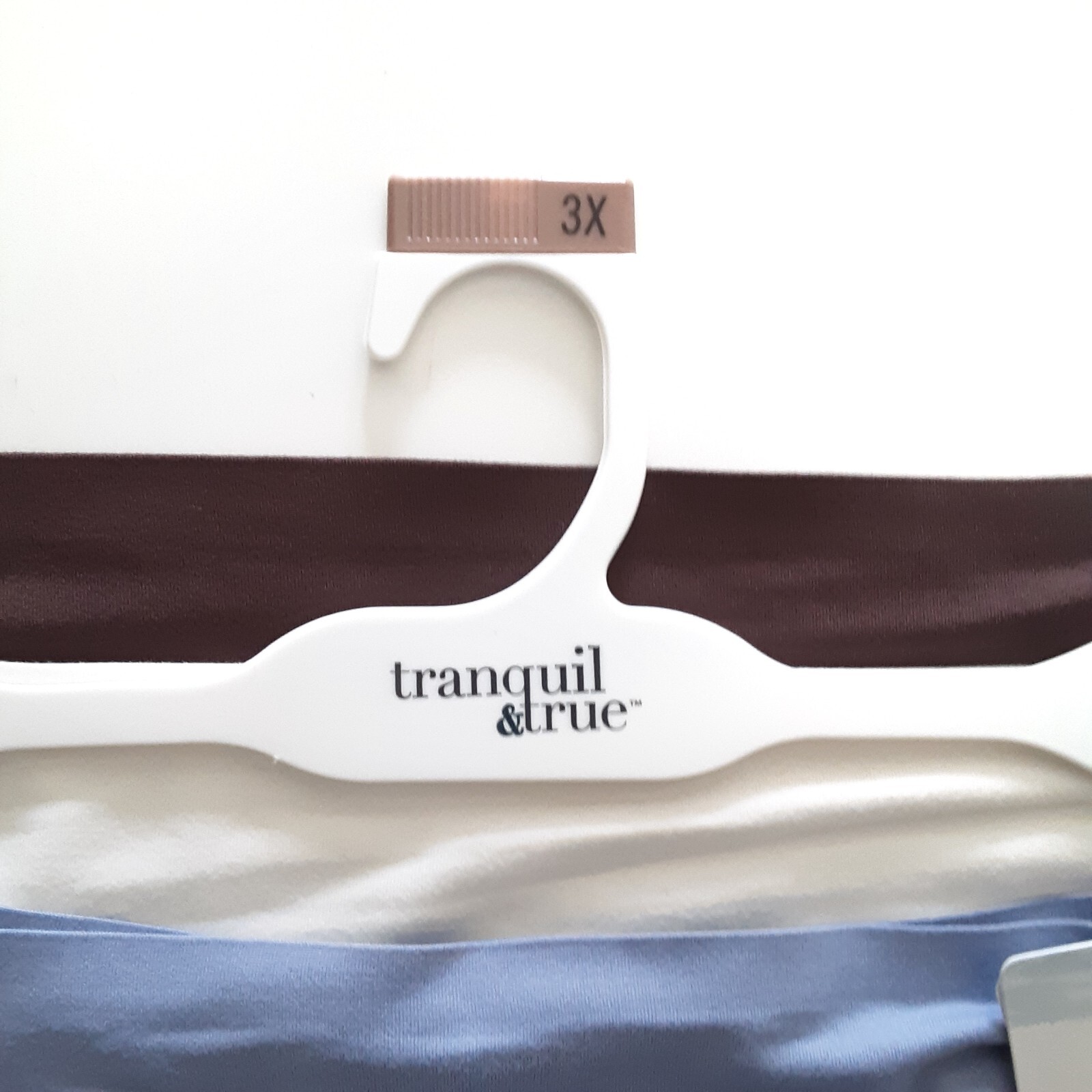Tranquil & True Womens Size 3X Bikini Underwear Microfiber Purple Ivory 3 Pack