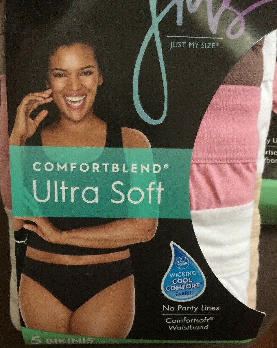 JMS 5 Pair Pack Bikini Panties Plus Size 14 Dress Size 34/36 Choose Color Pack